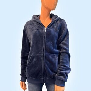 GOLDEN LILLIE Velour Zip Up Hoodie